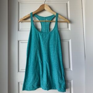 Two GAP Turquoise and Periwinkle Racerback Athletic Tank Top